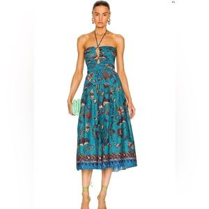 Ulla Johnson Ella Lagoon Floral Halter Dress size 10